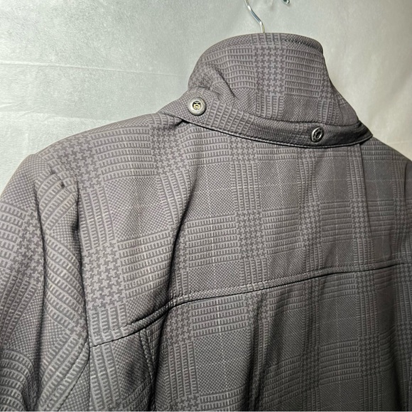 Ricki’s Soft Shell Anorak grey plaid rain fall transitional jacket women’s Large - Picture 8 of 14